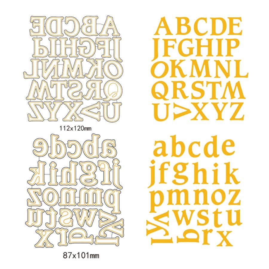 Letter Stencils Metal Cutting Dies Letter Stencils Metal Cutting Dies