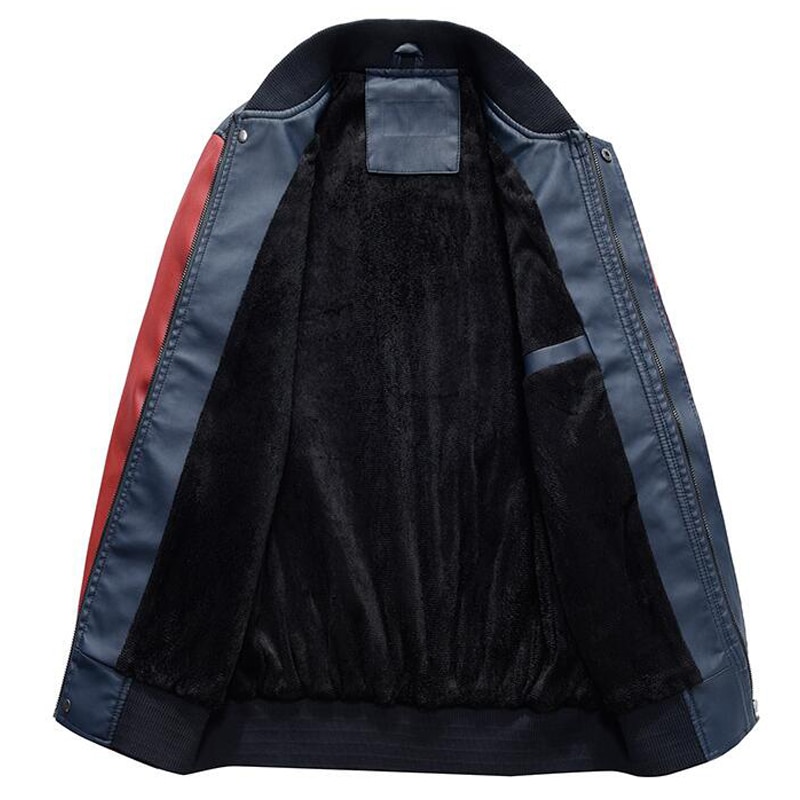 Letterman Jacket PU Leather Coat Letterman Jacket PU Leather Coat