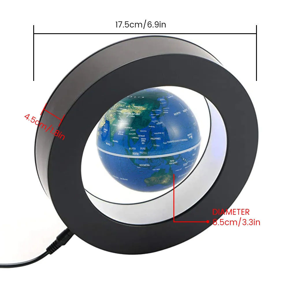 Levitating Lamp Magnetic Levitation Globe LED World Scenery Bedside Lamp Novelty Ball Light Home Decoration Learning Levitating Lamp Magnetic Levitation Globe LED World Scenery Bedside Lamp Novelty Ball Light Home Decoration Learning