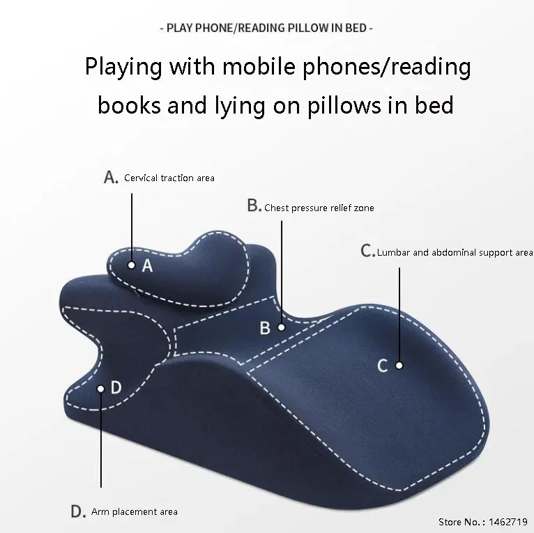 Lie On The Bed Sleeping Pillow Lie On The Bed Artifact Multifunctional Prone Position Lie Pillow Lie Sleeping Lie
