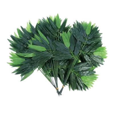 Lifelike Artificial Bamboo Leaves (50pcs)