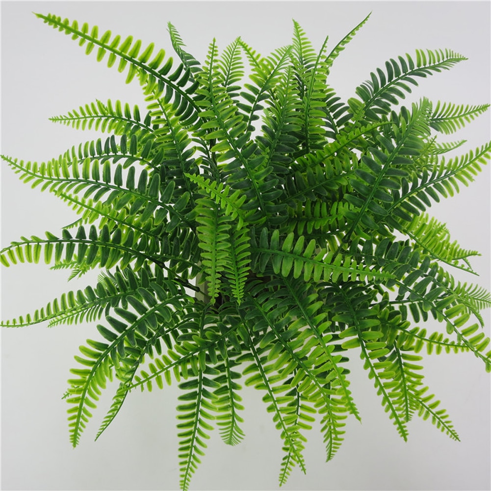 Lifelike Plastic Artificial Fern Leaves