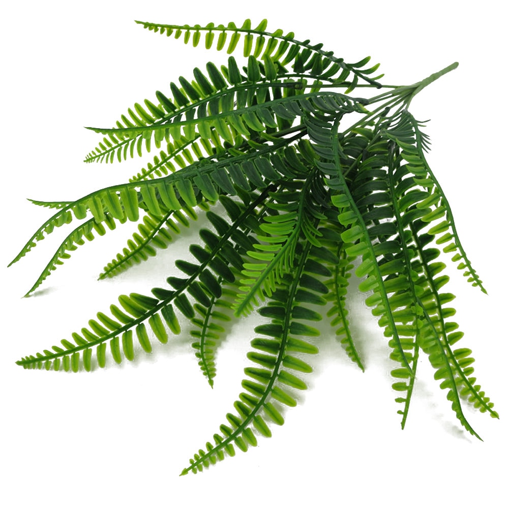 Lifelike Plastic Artificial Fern Leaves