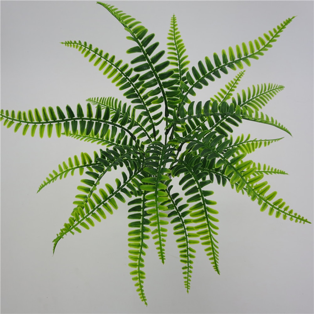 Lifelike Plastic Artificial Fern Leaves