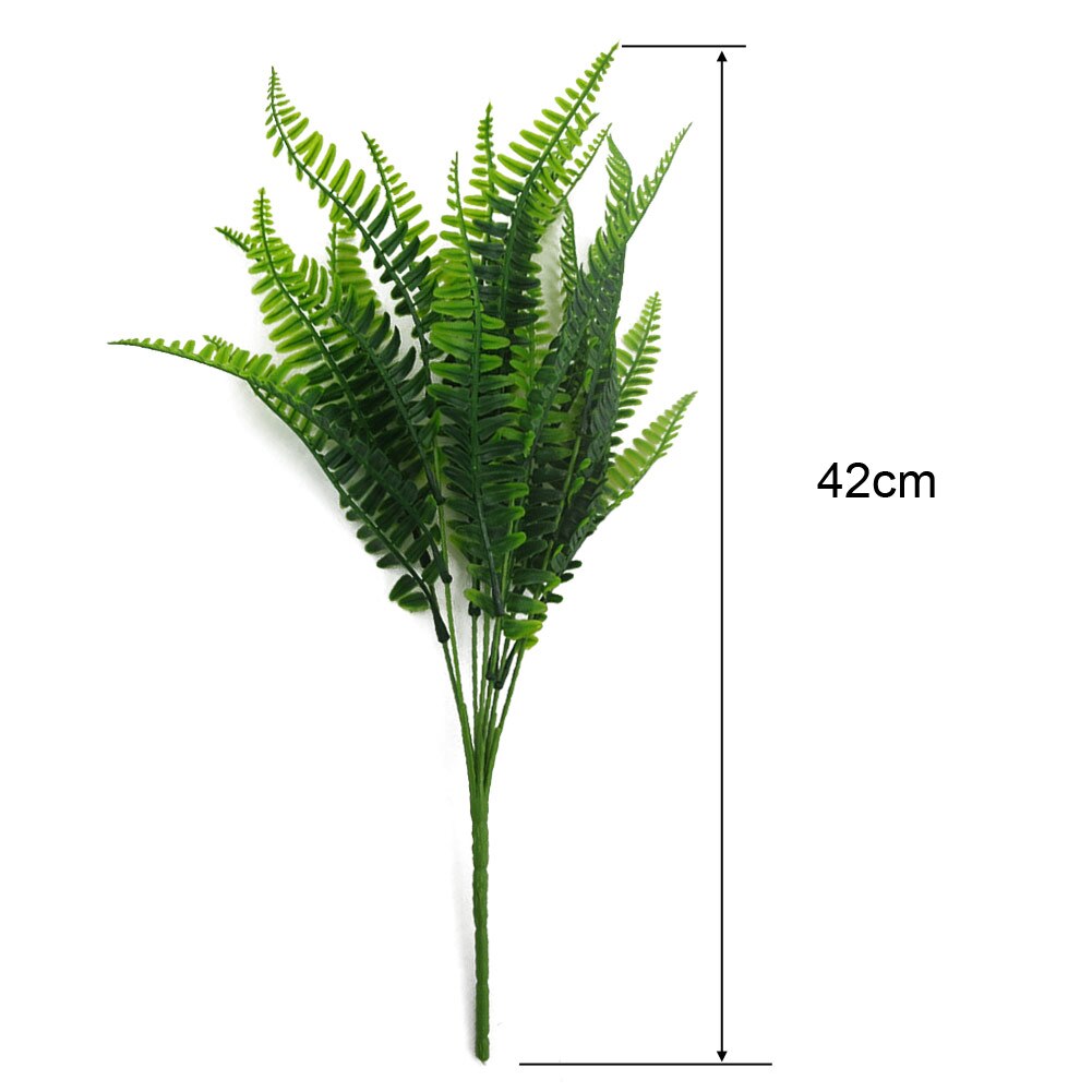 Lifelike Plastic Artificial Fern Leaves