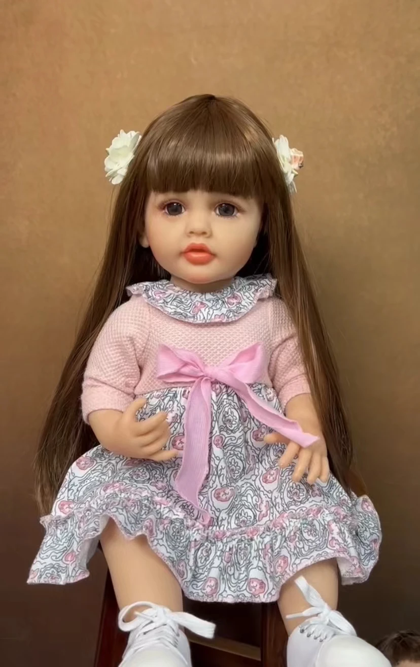 Lifelike Reborn Dolls Realistic Full Silicone Baby Bebe Vinyl 50CM Newborn Girl Doll Princess Toddler Toy Gift Lifelike Reborn Dolls Realistic Full Silicone Baby Bebe Vinyl 50CM Newborn Girl Doll Princess Toddler Toy Gift