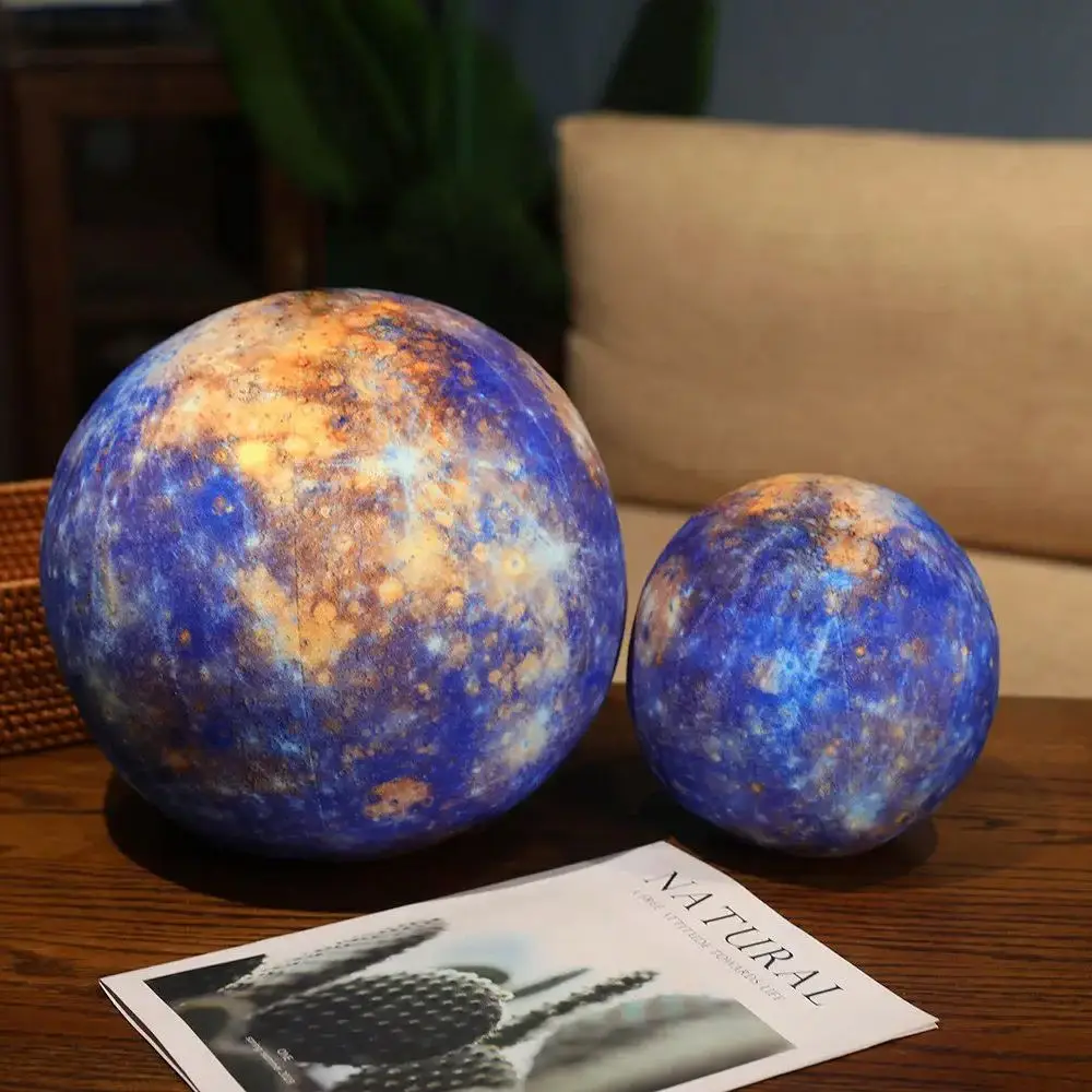 Lifelike Solar System Planet Earth Sun Mars Plush Toy Stuffed Mercury Jupiter Saturn Uranus Neptune Round Ball Throw