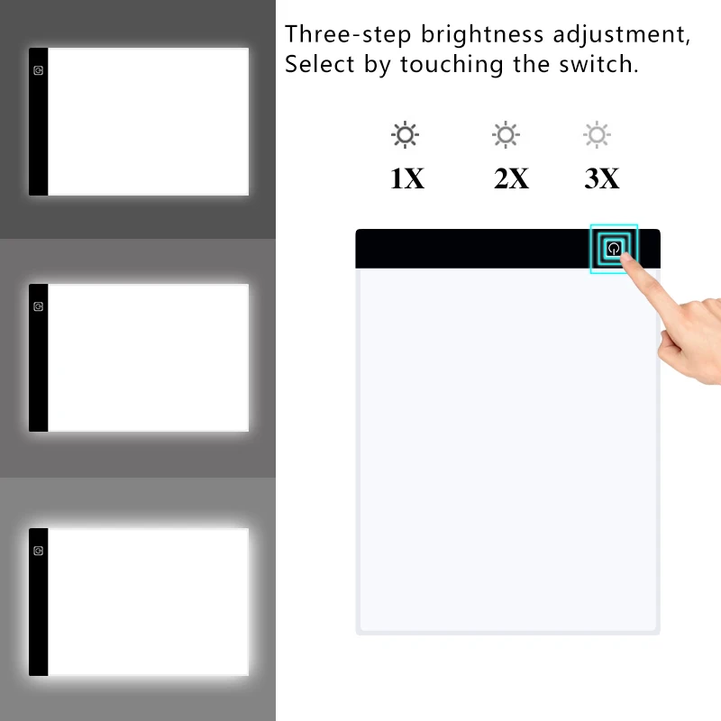 Light Box For Tracing 3 Level Dimmable Led Drawing Copy Pad Board Creative Gifts – HOLD Light Box For Tracing 3 Level Dimmable Led Drawing Copy Pad Board Creative Gifts – HOLD