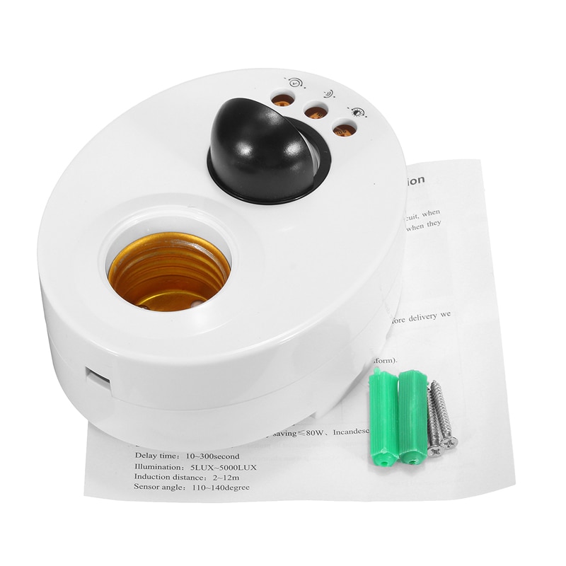 Light Socket Motion-Sensing Bulb Holder Light Socket Motion-Sensing Bulb Holder