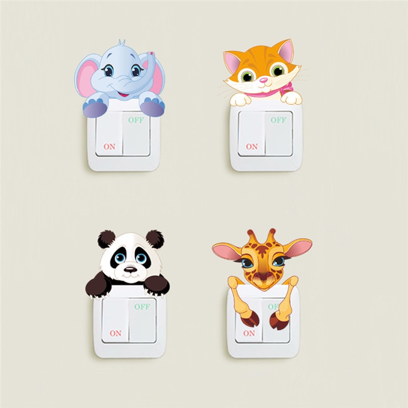 Light Switch Decal Cute Animal Sticker Light Switch Decal Cute Animal Sticker