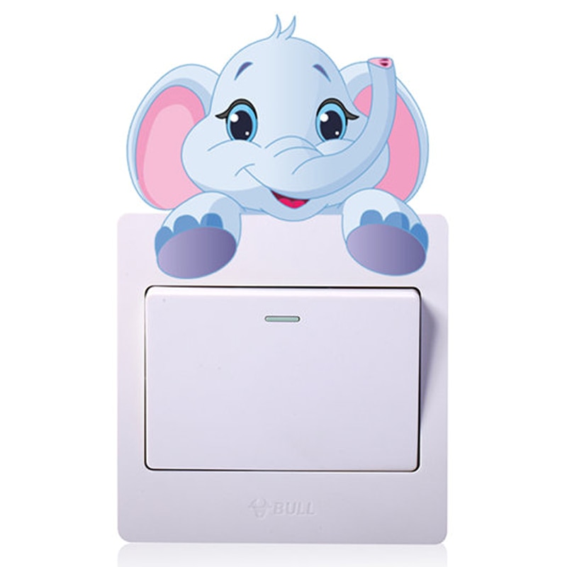 Light Switch Decal Cute Animal Sticker