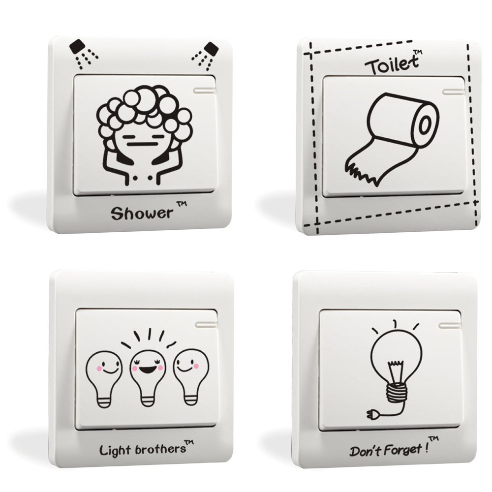 Light Switch Sticker Self-Adhesive Decal Light Switch Sticker Self-Adhesive Decal