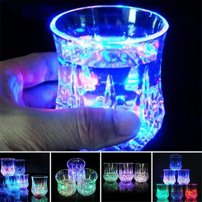 Light Up Glass LED Bar Drinking Cup Light Up Glass LED Bar Drinking Cup
