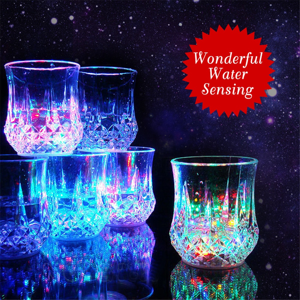 Light Up Glass LED Bar Drinking Cup Light Up Glass LED Bar Drinking Cup
