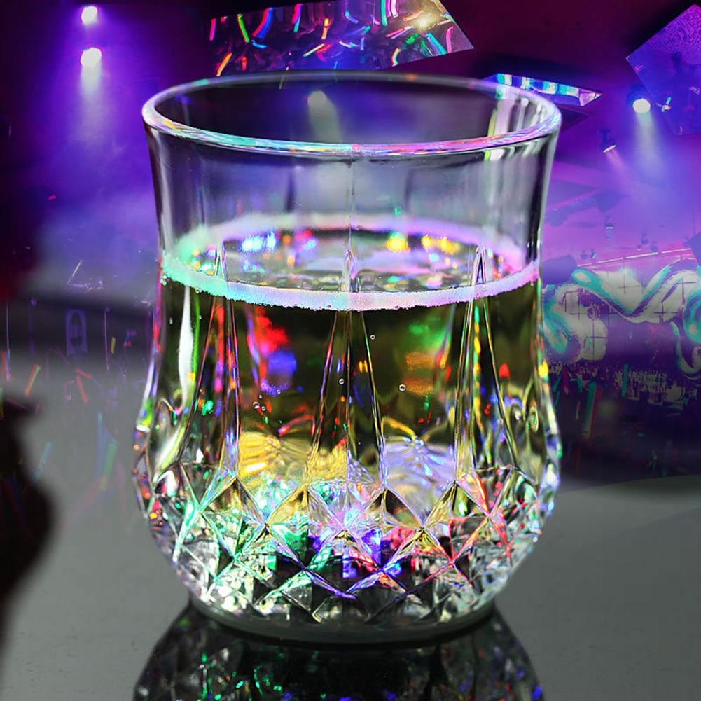 Light Up Glass LED Bar Drinking Cup Light Up Glass LED Bar Drinking Cup