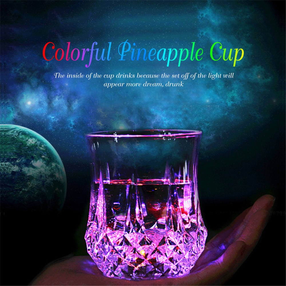 Light Up Glass LED Bar Drinking Cup Light Up Glass LED Bar Drinking Cup