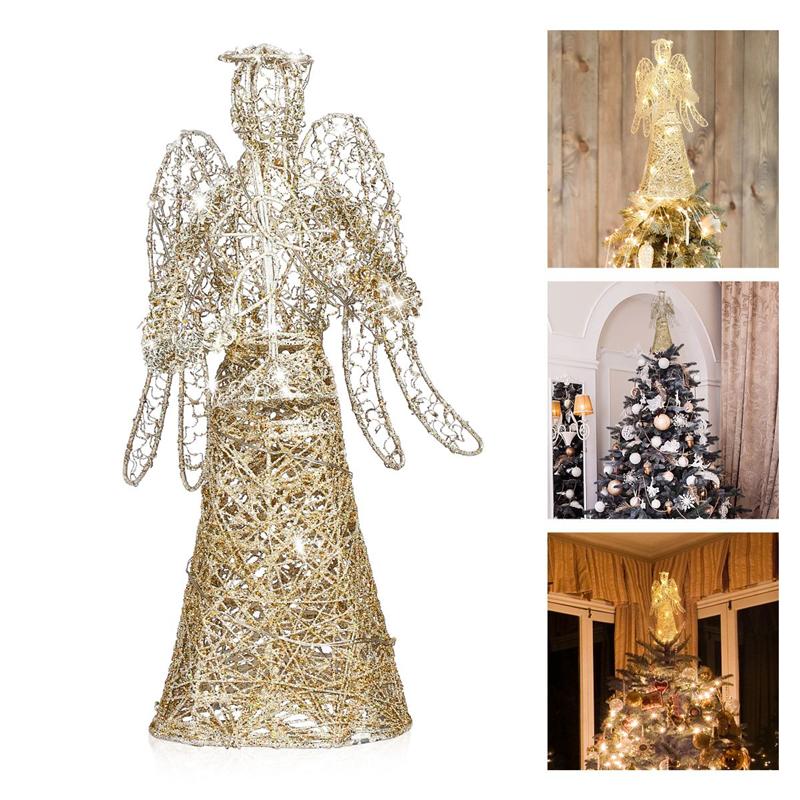 Light Up Golden Angel Tree Topper Light Up Golden Angel Tree Topper