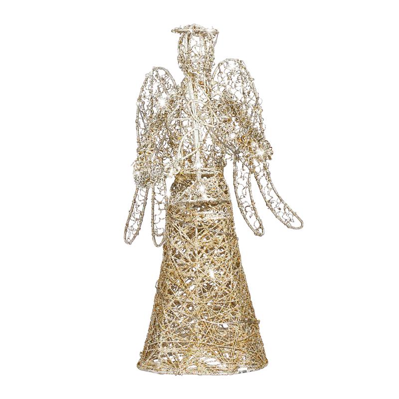 Light Up Golden Angel Tree Topper