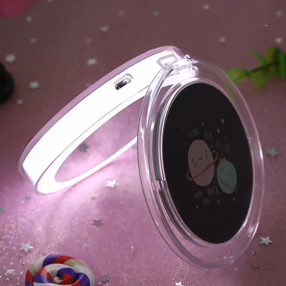 Light-Up Makeup Mirror Mini Compact Mirror Light-Up Makeup Mirror Mini Compact Mirror