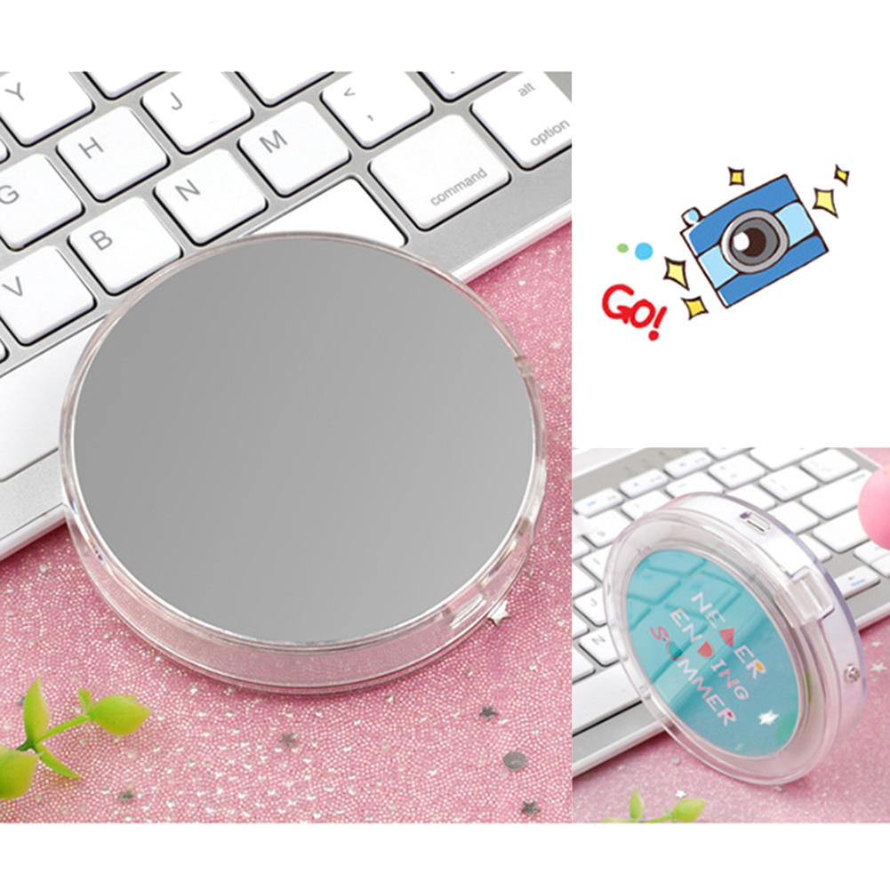 Light-Up Makeup Mirror Mini Compact Mirror Light-Up Makeup Mirror Mini Compact Mirror
