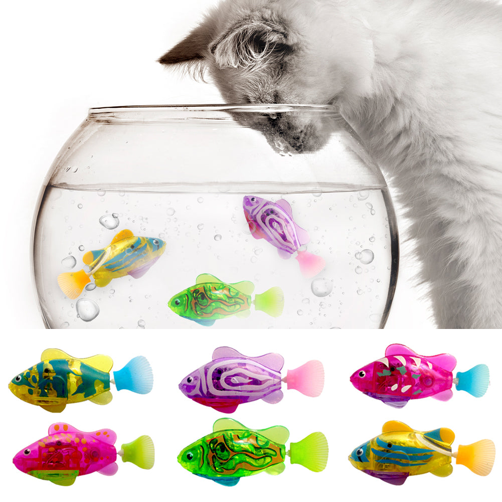 Light Up Swimming Fish Cat Toy
