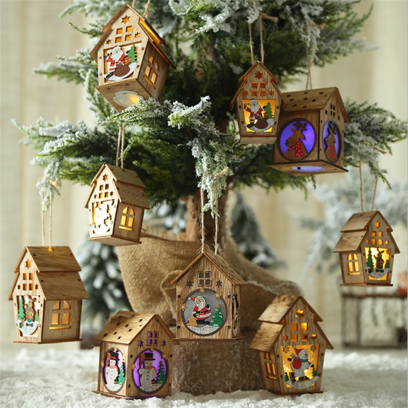 Light Up Wooden House Christmas Decoration Light Up Wooden House Christmas Decoration