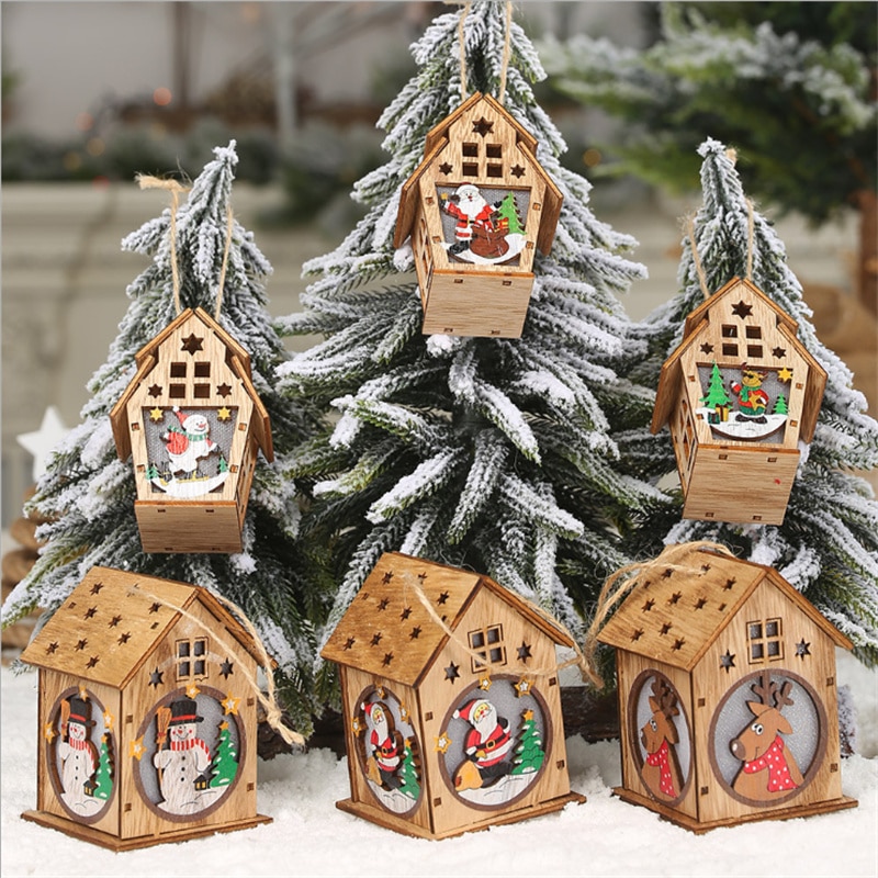 Light Up Wooden House Christmas Decoration Light Up Wooden House Christmas Decoration