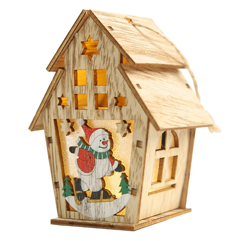 Light Up Wooden House Christmas Decoration Light Up Wooden House Christmas Decoration