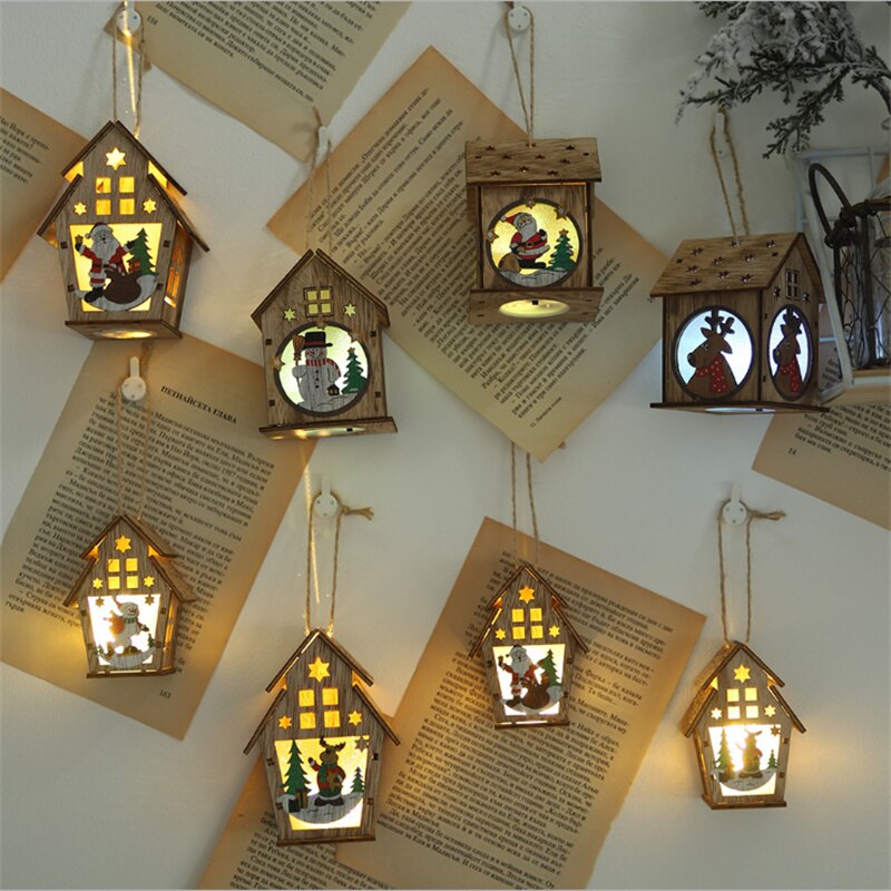 Light Up Wooden House Christmas Decoration Light Up Wooden House Christmas Decoration