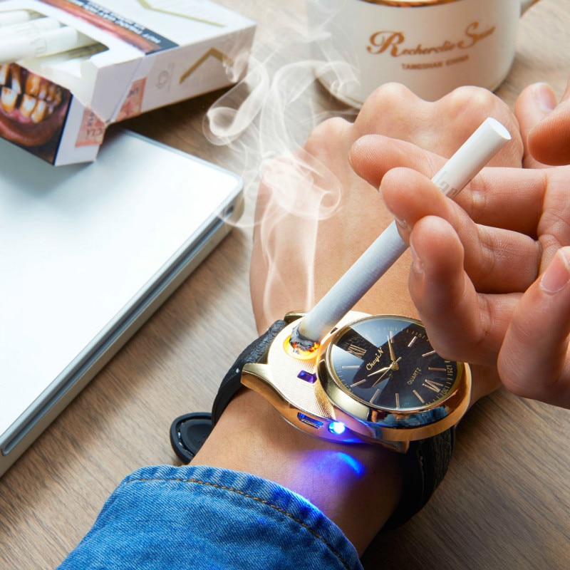 Lighter Watch USB Electronic Wristwatch Lighter Watch USB Electronic Wristwatch