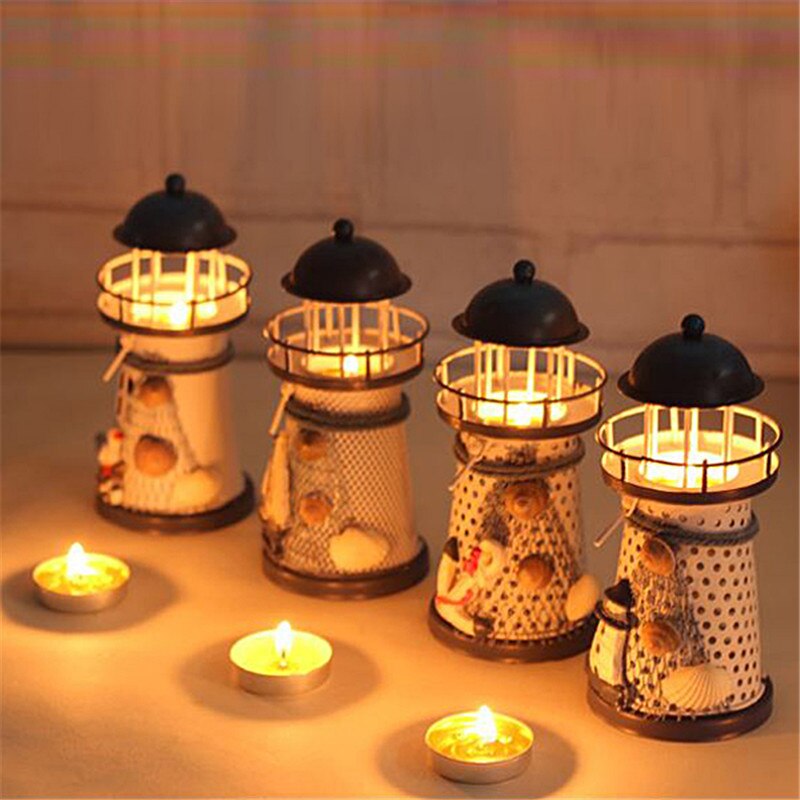 Lighthouse Candle Holder House Decor