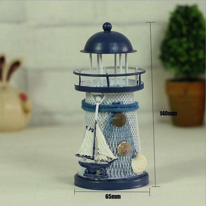 Lighthouse Candle Holder House Decor