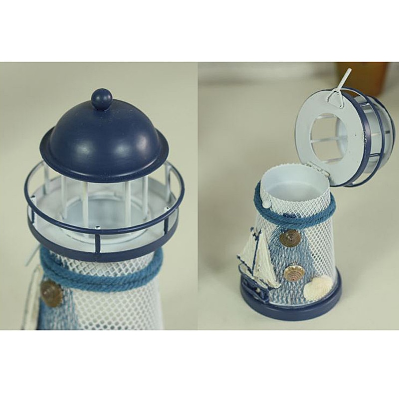 Lighthouse Candle Holder House Decor