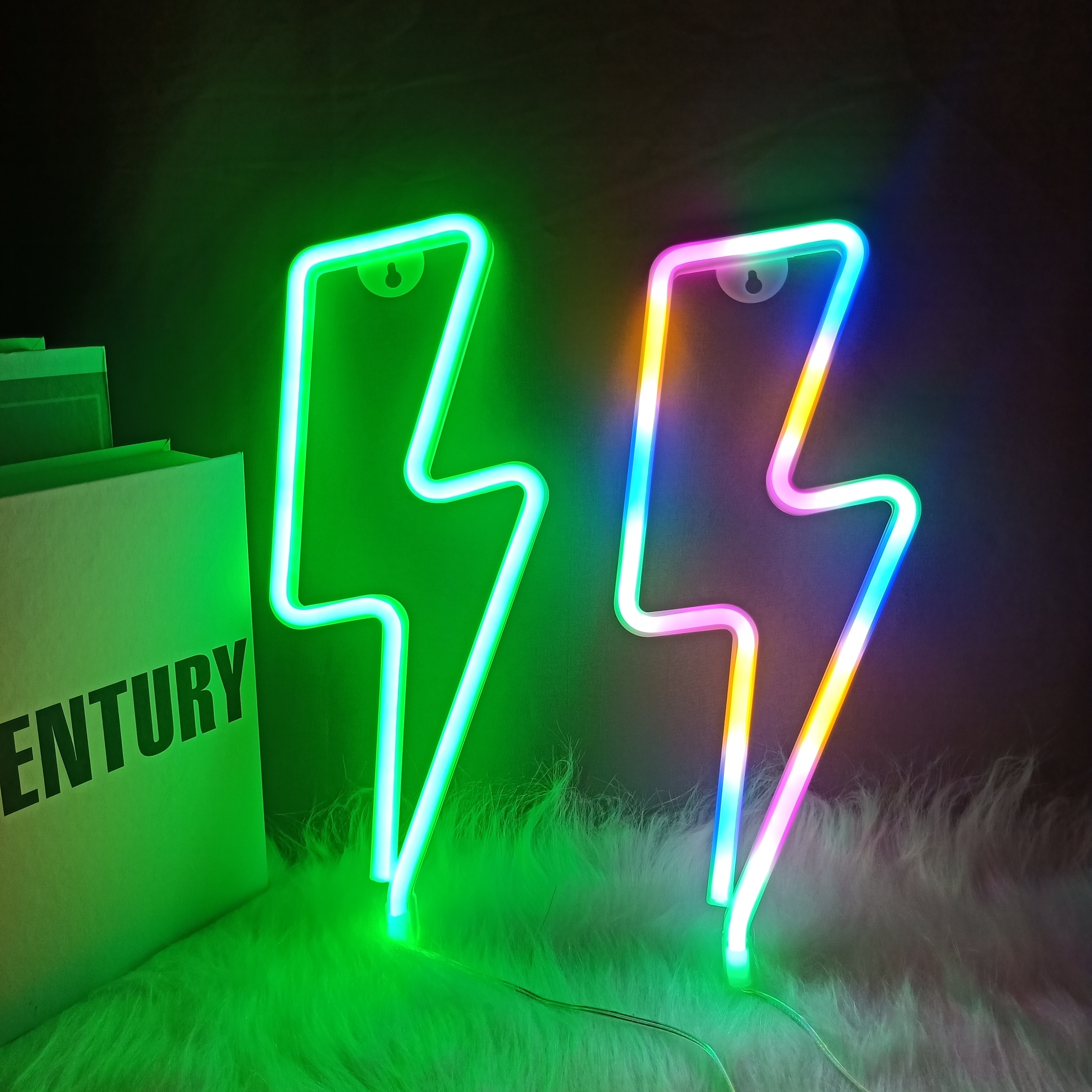 Lightning Bolt Neon Sign Wall Night Light