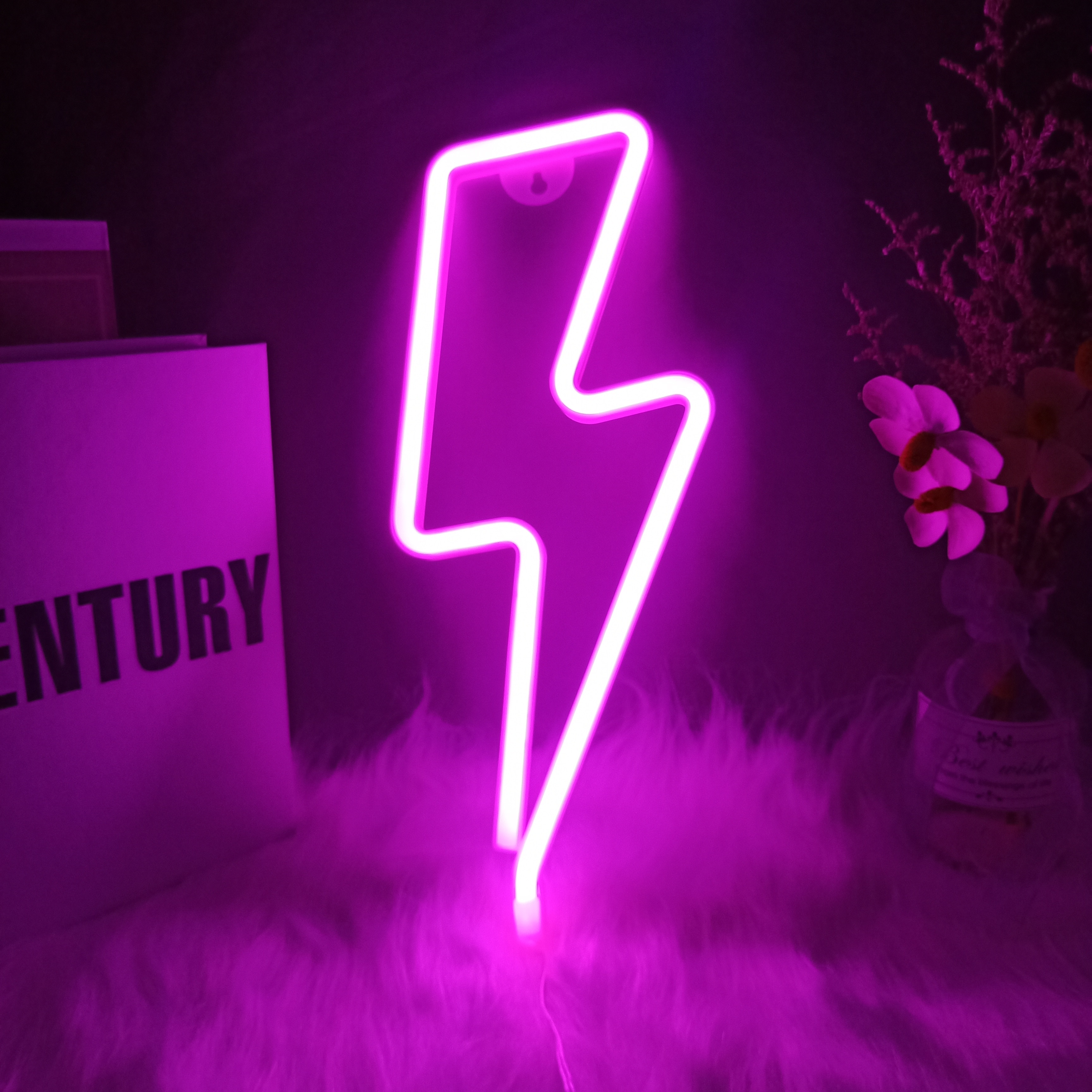 Lightning Bolt Neon Sign Wall Night Light