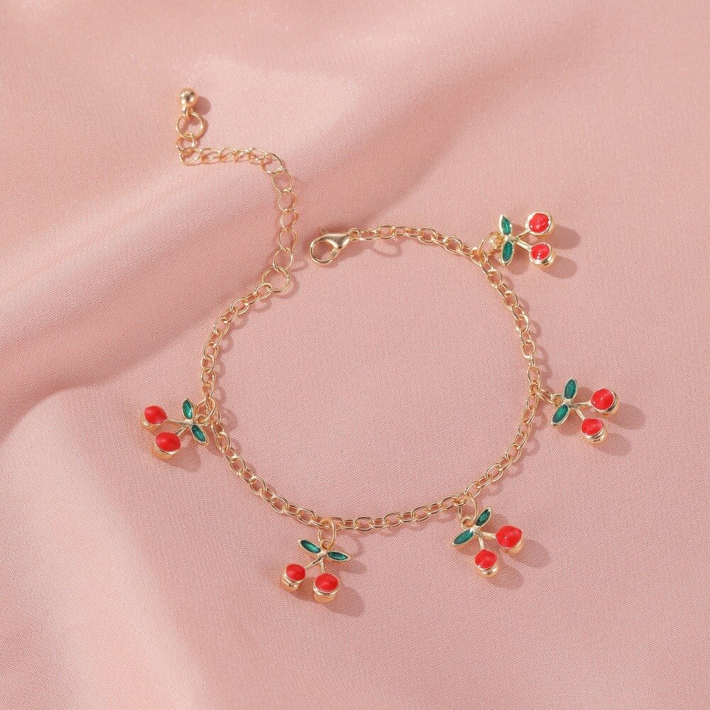 Lightweight and Stylish Cherry Bracelet