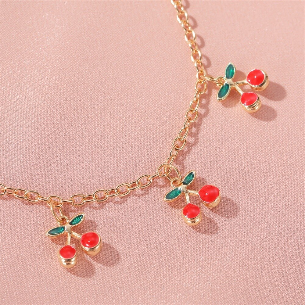 Lightweight and Stylish Cherry Bracelet