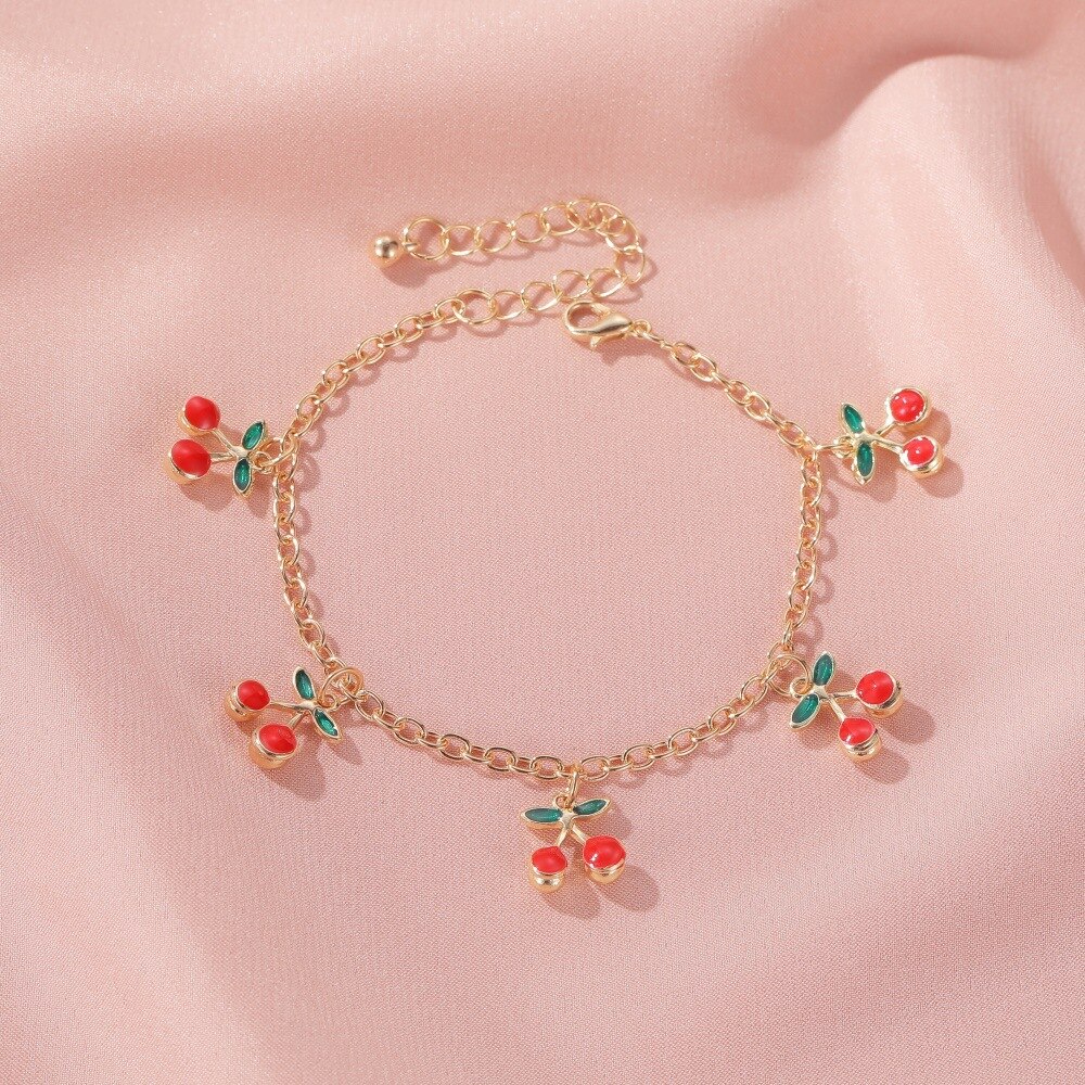 Lightweight and Stylish Cherry Bracelet