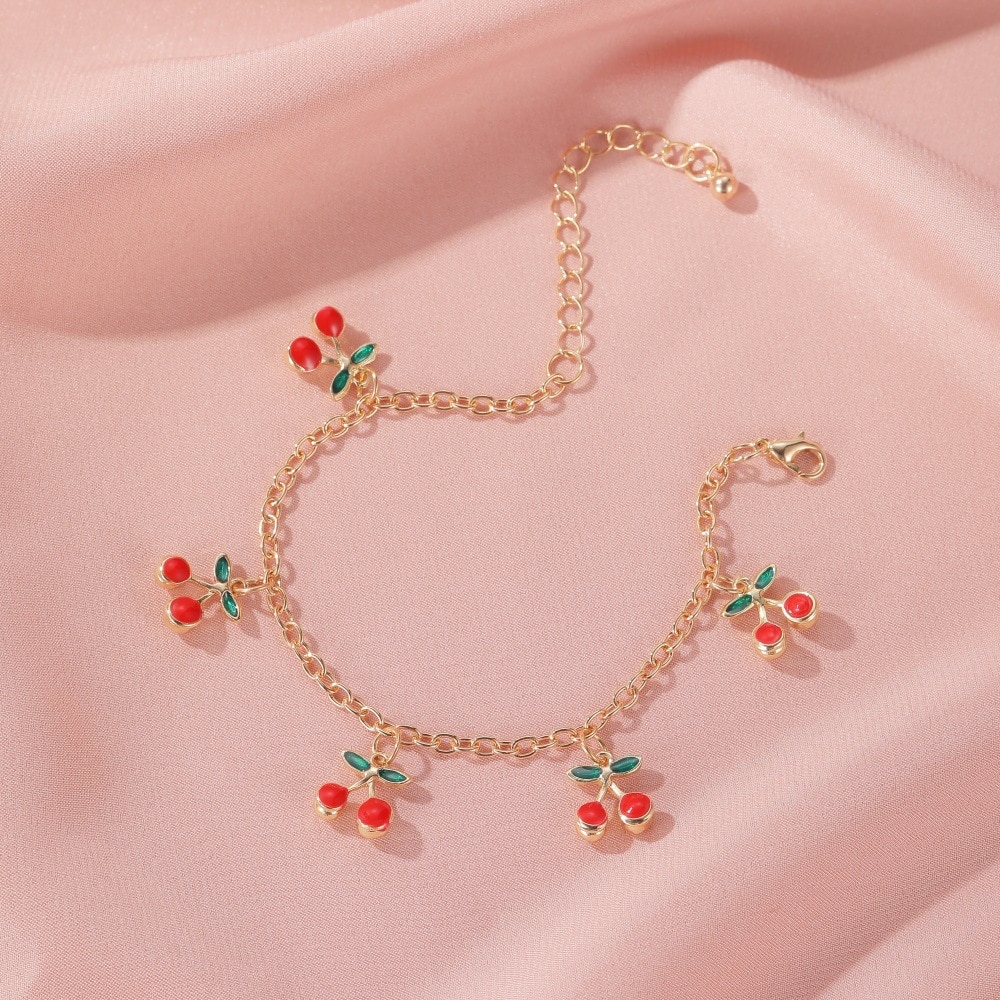 Lightweight and Stylish Cherry Bracelet