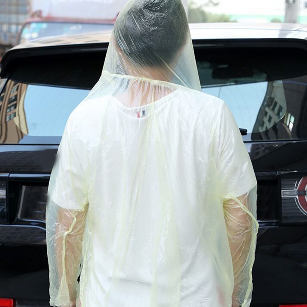 Lightweight Disposable Plastic Raincoat