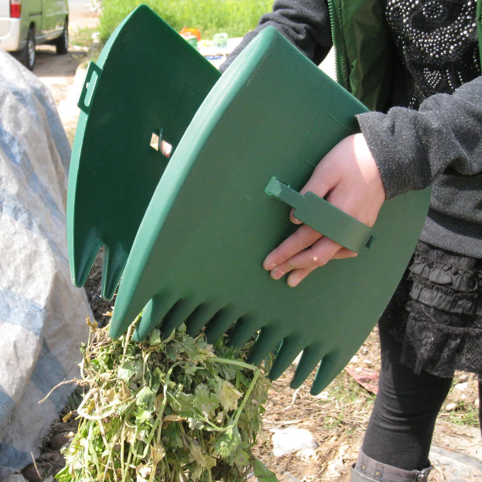 Lightweight Leaf Scoops Hand Held Claws Rubbish Pick up Portable for Garden Cleaning Yard Grass Clippings