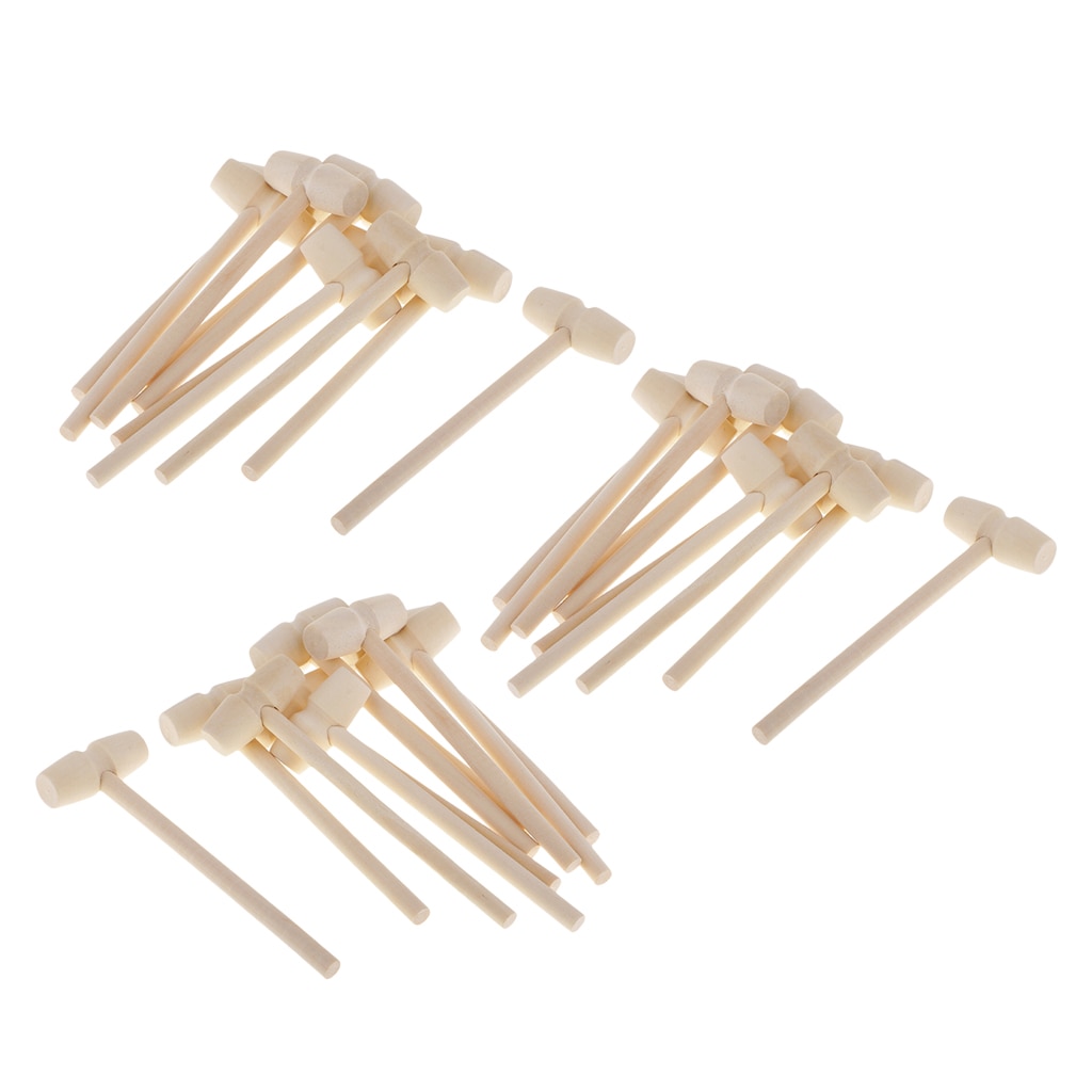 Lightweight Mini Wooden Mallets (30pcs) Lightweight Mini Wooden Mallets (30pcs)