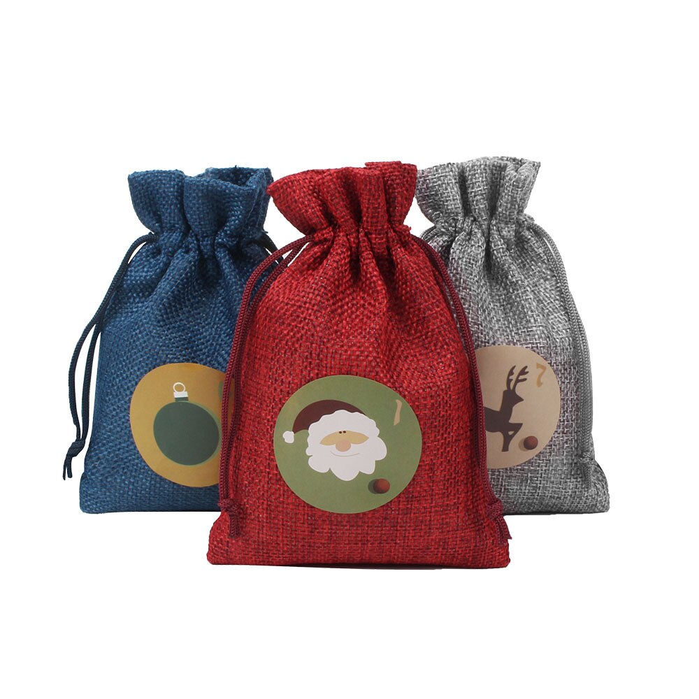 Linen Advent Calendar Bags Set (24pcs) Linen Advent Calendar Bags Set (24pcs)