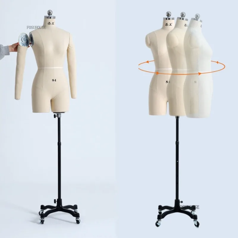 Linen Cover Body Female Mannequins with Legs for Clothing Design Bust Sewing Tailor Mannequin Dress Display Stand Can Linen Cover Body Female Mannequins with Legs for Clothing Design Bust Sewing Tailor Mannequin Dress Display Stand Can
