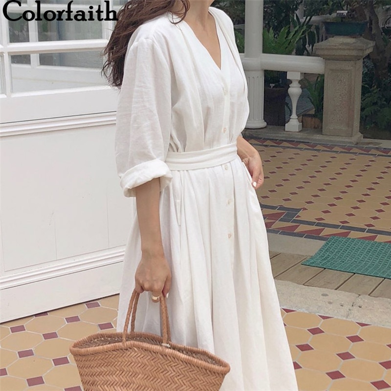 Linen Dress Women's Casual Wear Linen Dress Women's Casual Wear