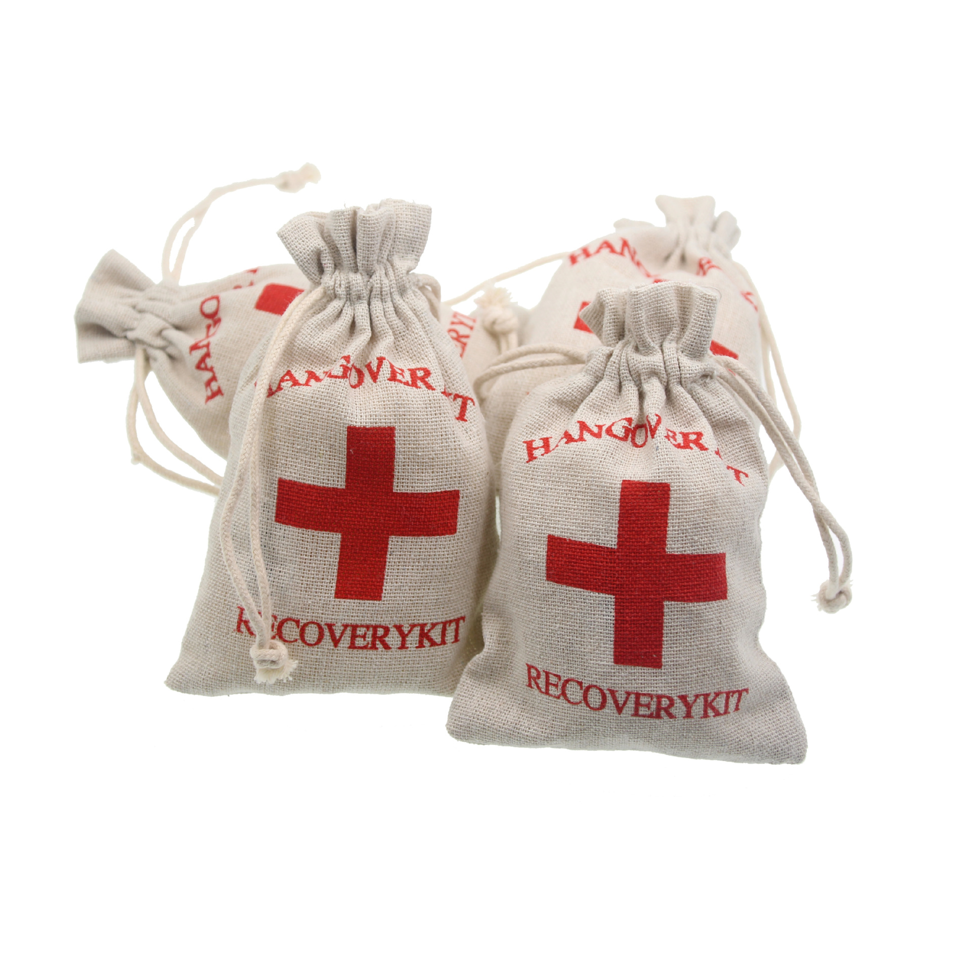 Linen Hangover Recovery Kit Bags (10pcs) Linen Hangover Recovery Kit Bags (10pcs)