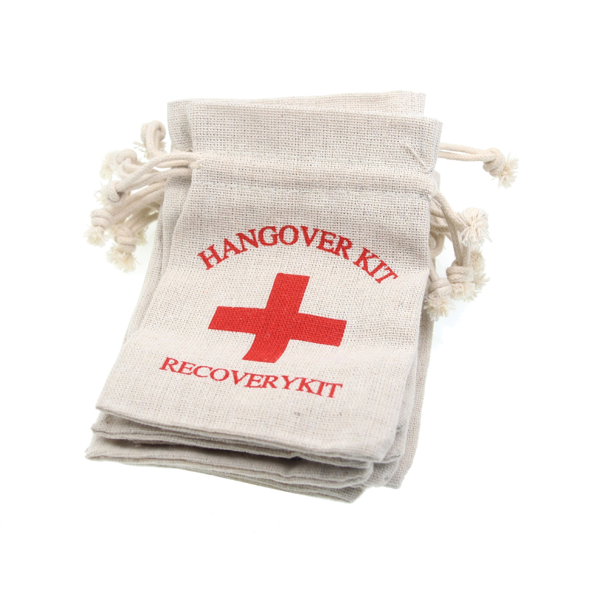 Linen Hangover Recovery Kit Bags (10pcs)