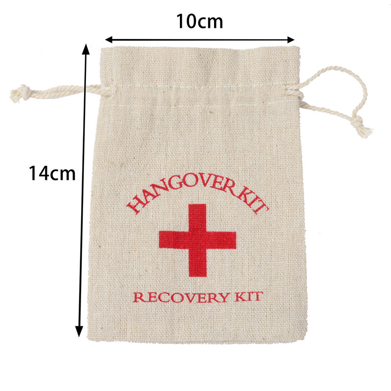 Linen Hangover Recovery Kit Bags (10pcs)