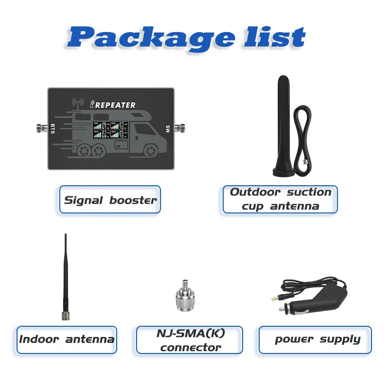 Lintratek 2G 3G 4G Signal Repeater for Cars RV and Trucks Cellular Amplifier Booster Kit Lintratek 2G 3G 4G Signal Repeater for Cars RV and Trucks Cellular Amplifier Booster Kit