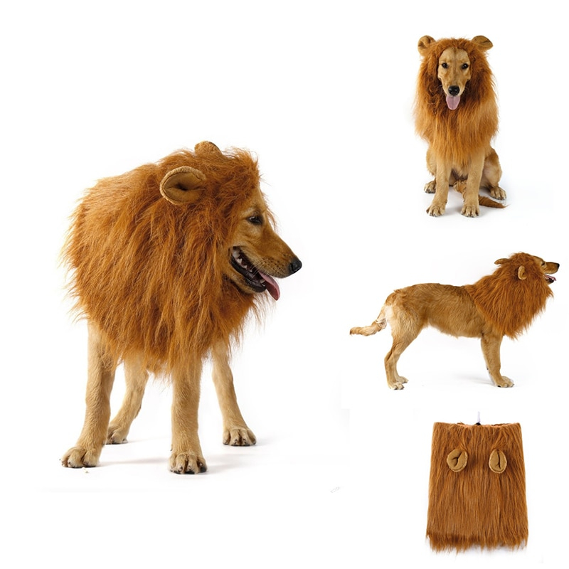 Lion Mane for Dog Pet Costume Wig